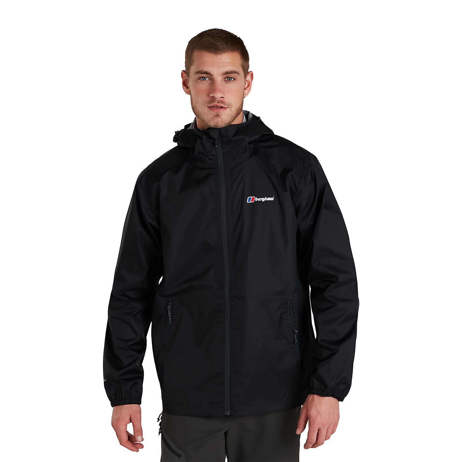Berghaus Mens Deluge Light Waterproof Jacket - Black - M