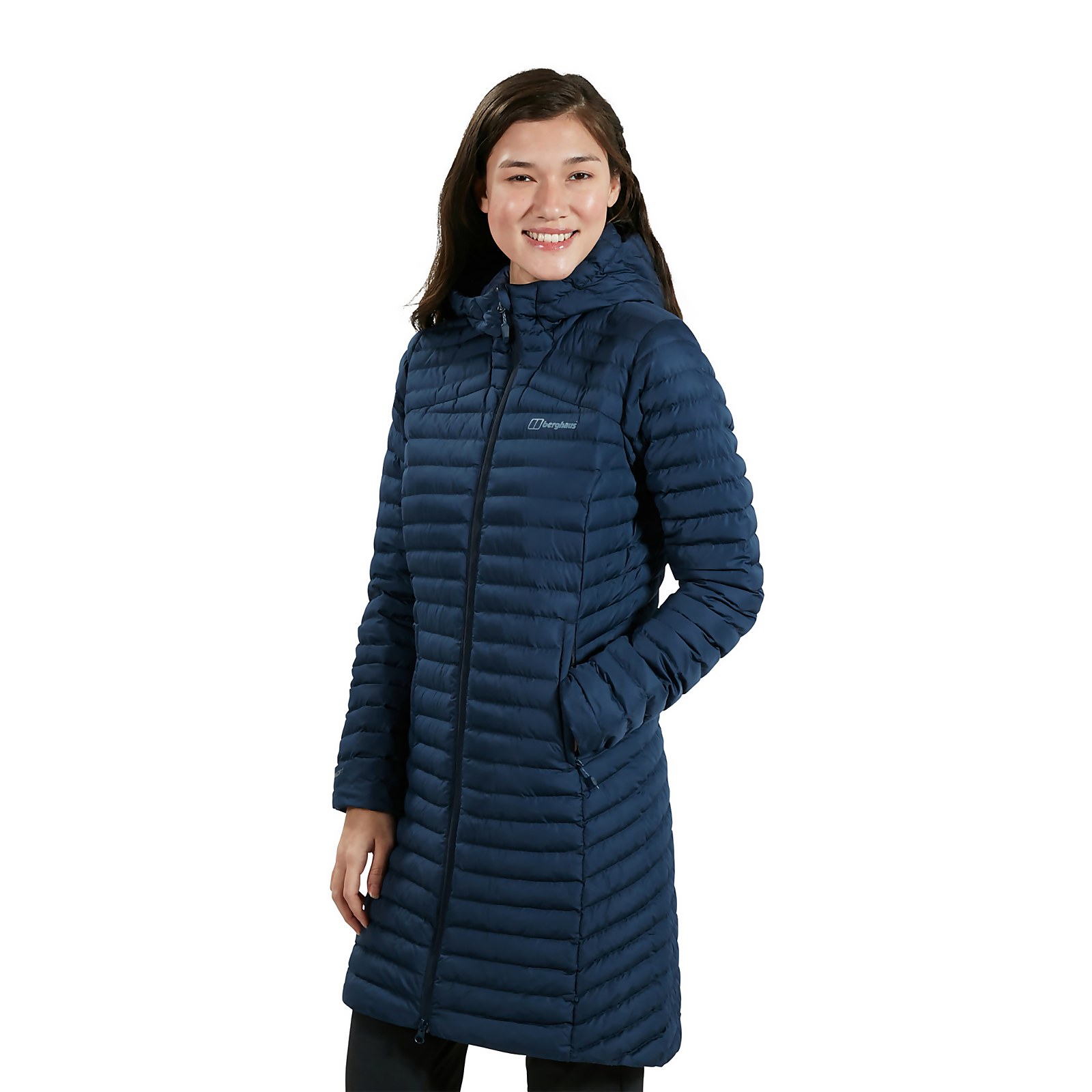 Berghaus Womens Nula Micro Long Insulated Jacket - Blue - 18