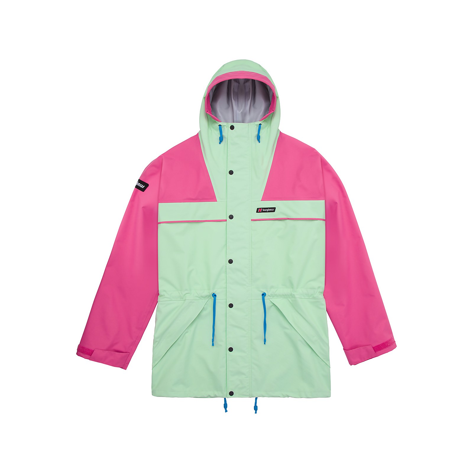 Berghaus Unisex Tempest 89 Waterproof Jacket - Light Green / Pink - 2XL