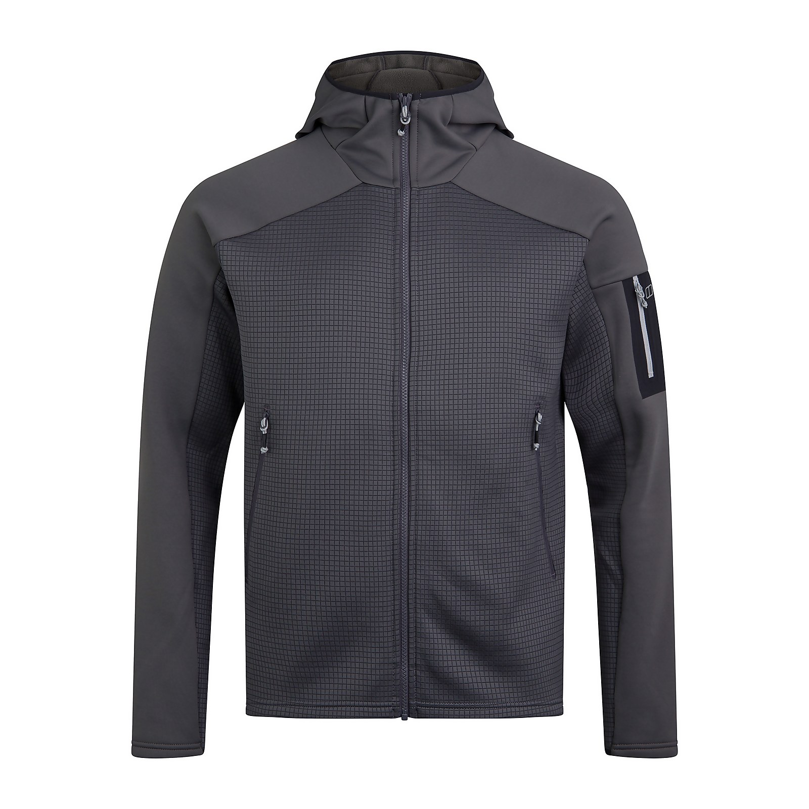 Berghaus Mens Sidley Hooded Fleece Jacket - Grey - 3XL