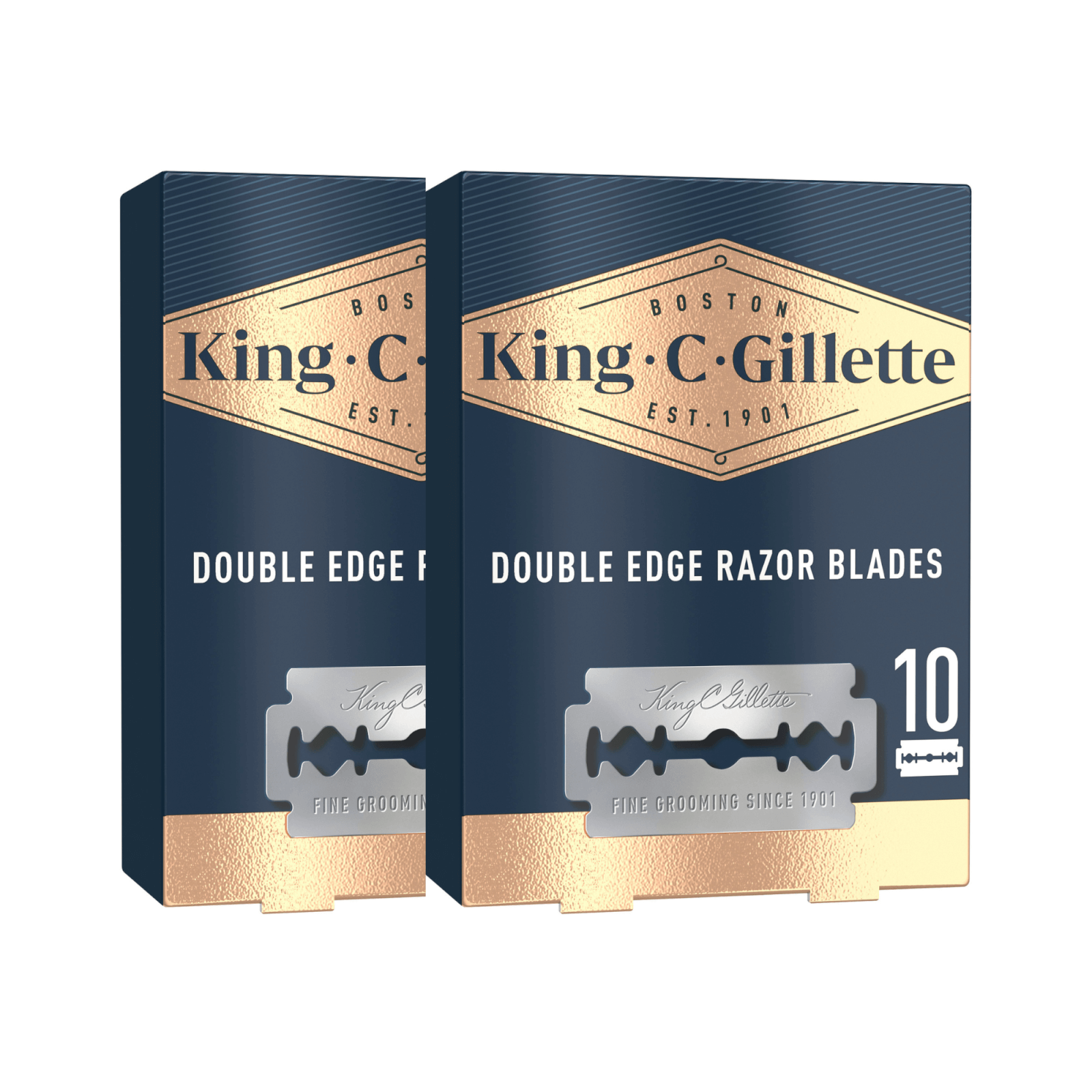 King C. Gillette Double Edge Safety Razor Blades - 20 Pack