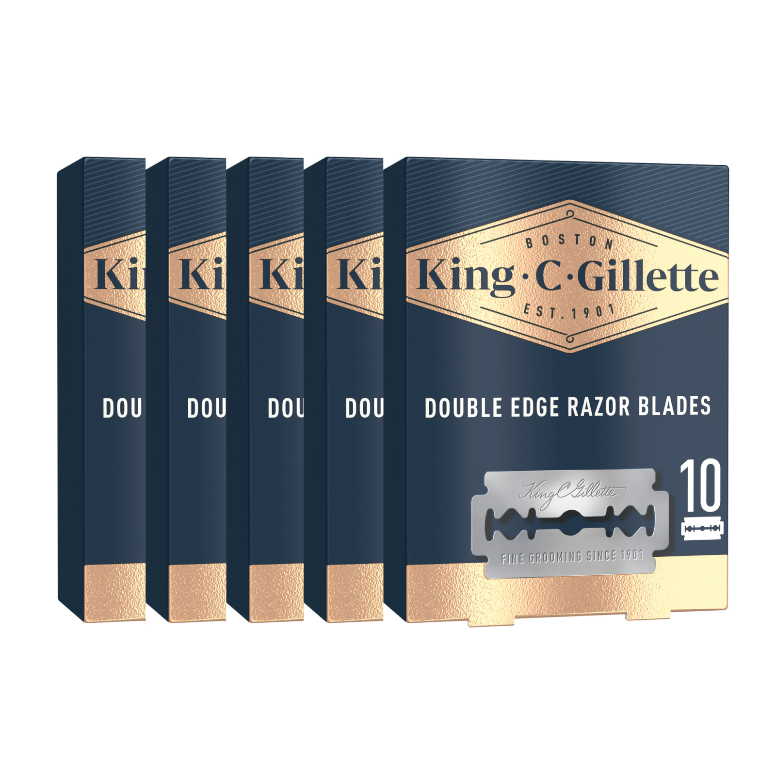 King C. Gillette Double Edge Safety Razor Blades - 50 Pack