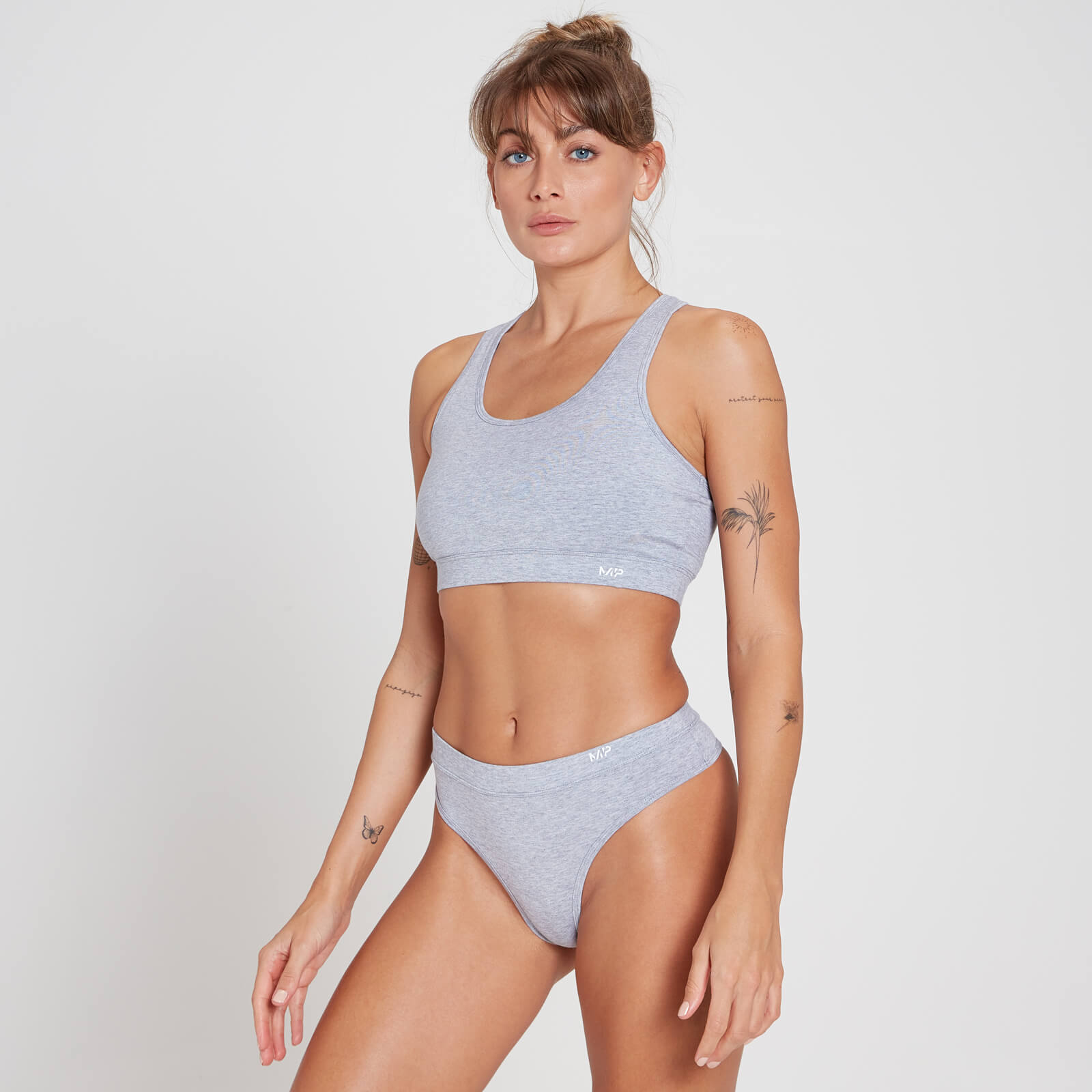 5059883087078 - Womens Cotton Essentials Bralette - Grey Marl - XS 5059883087078 - Womens Cotton Essentials Bralette - Grey Marl - XS