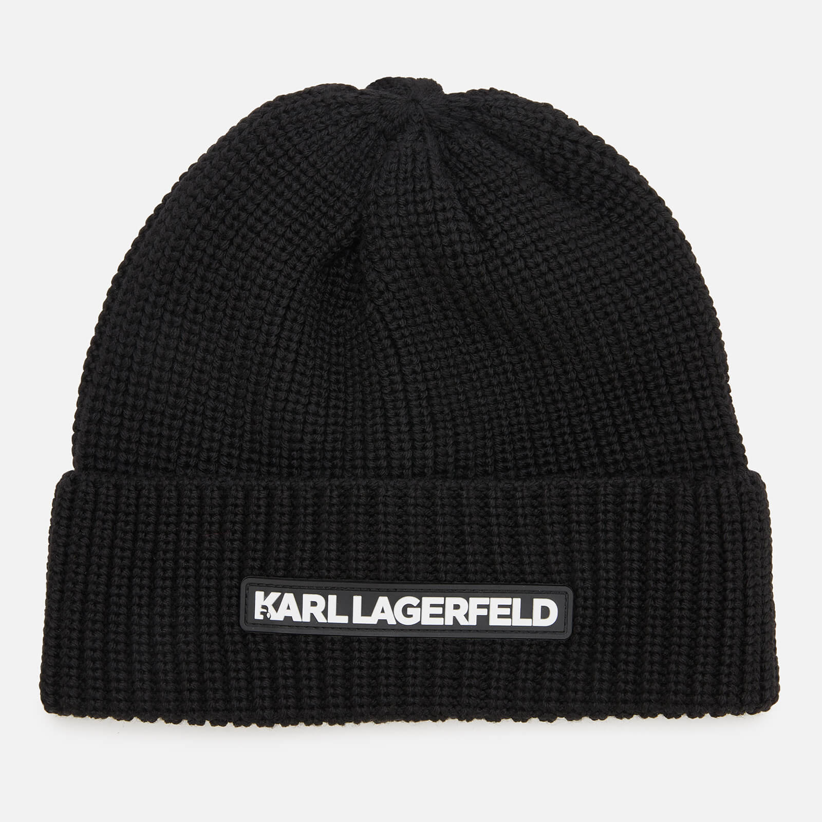 KARL LAGERFELD Women's Essential Knit Beanie - Black