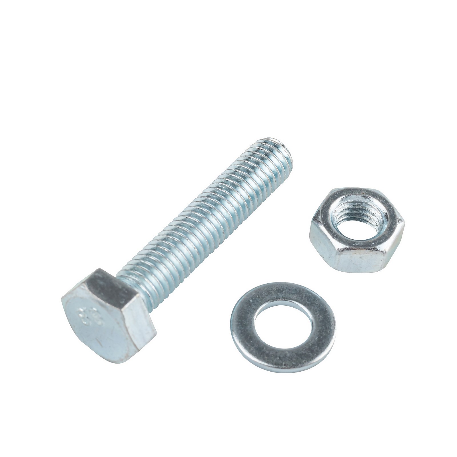 Photo of Homebase Zinc Plated Hex Bolt M6 40mm 10 Pack