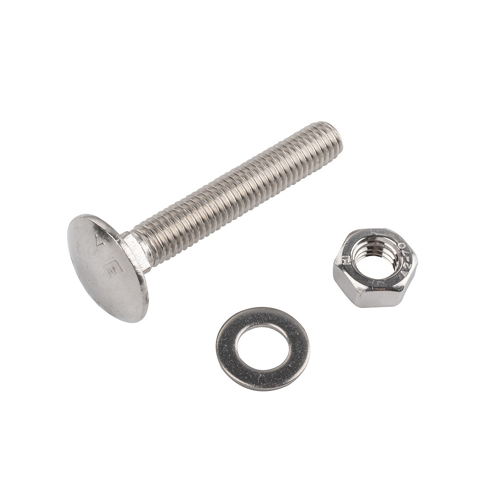 Photo of Homebase Stainless Steel Coach Bolt M8 50mm 5 Pack