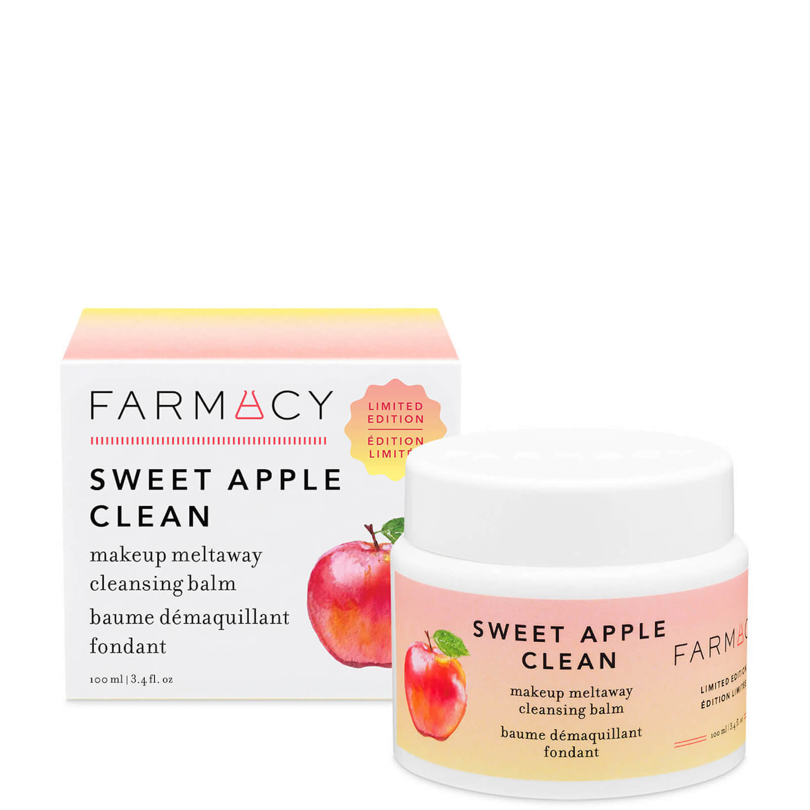 farmacy sweet apple clean makeup meltaway cleansing balm