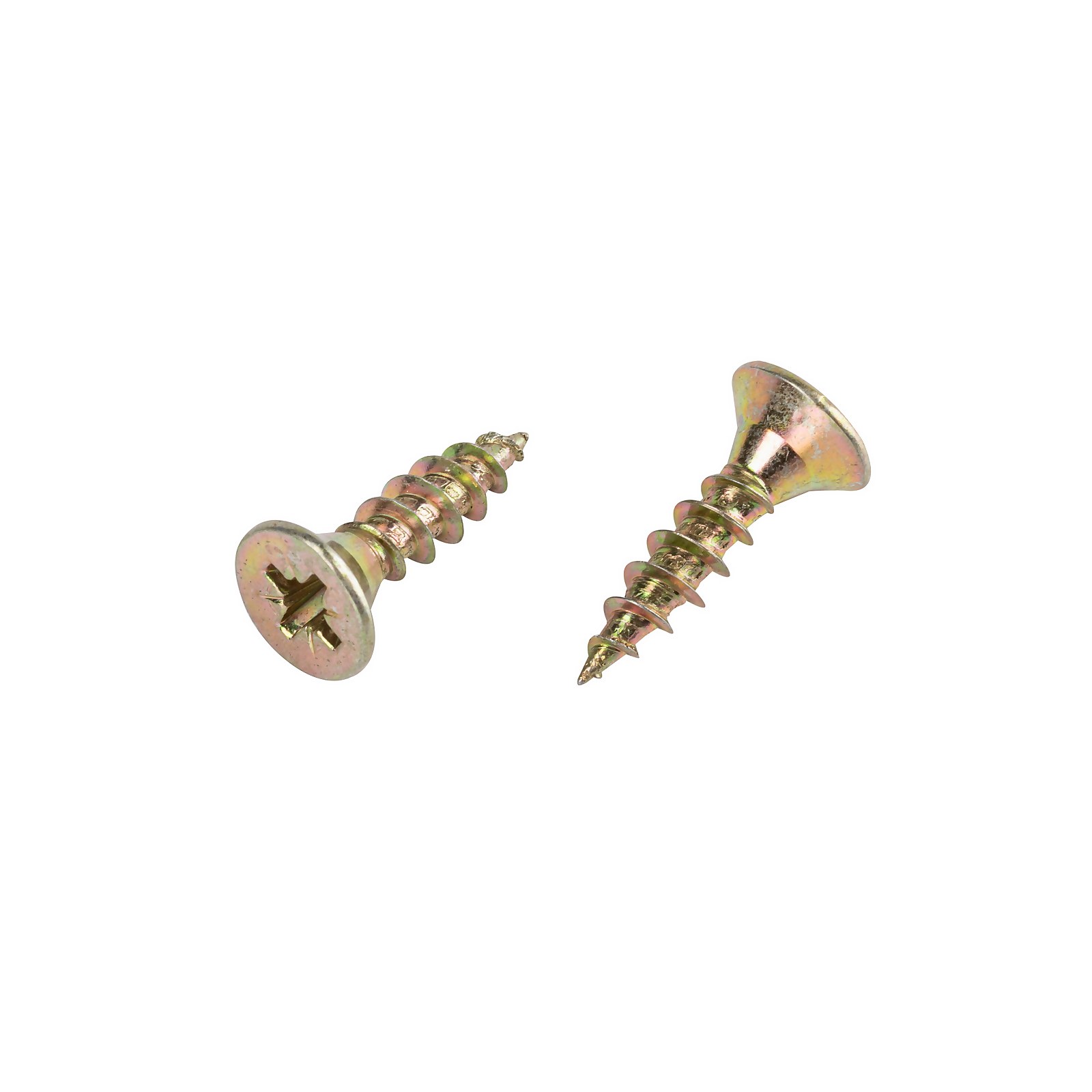 Photo of Homebase Yellow Zinc Plated Single Thread Screw 5 X 20mm 25 Pack