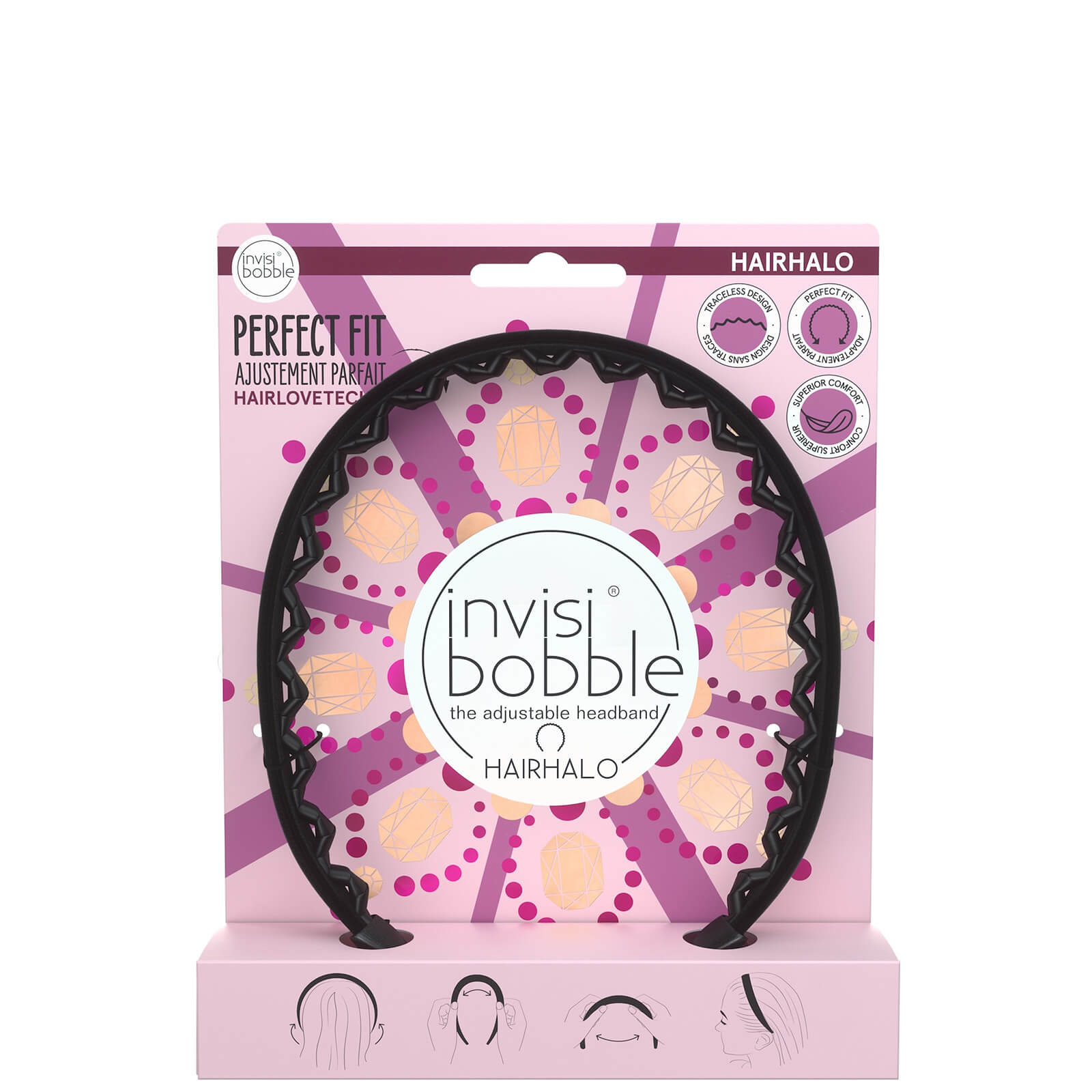 

invisibobble British Royal Hairhalo Large Adjustable Headband Crown And Glory