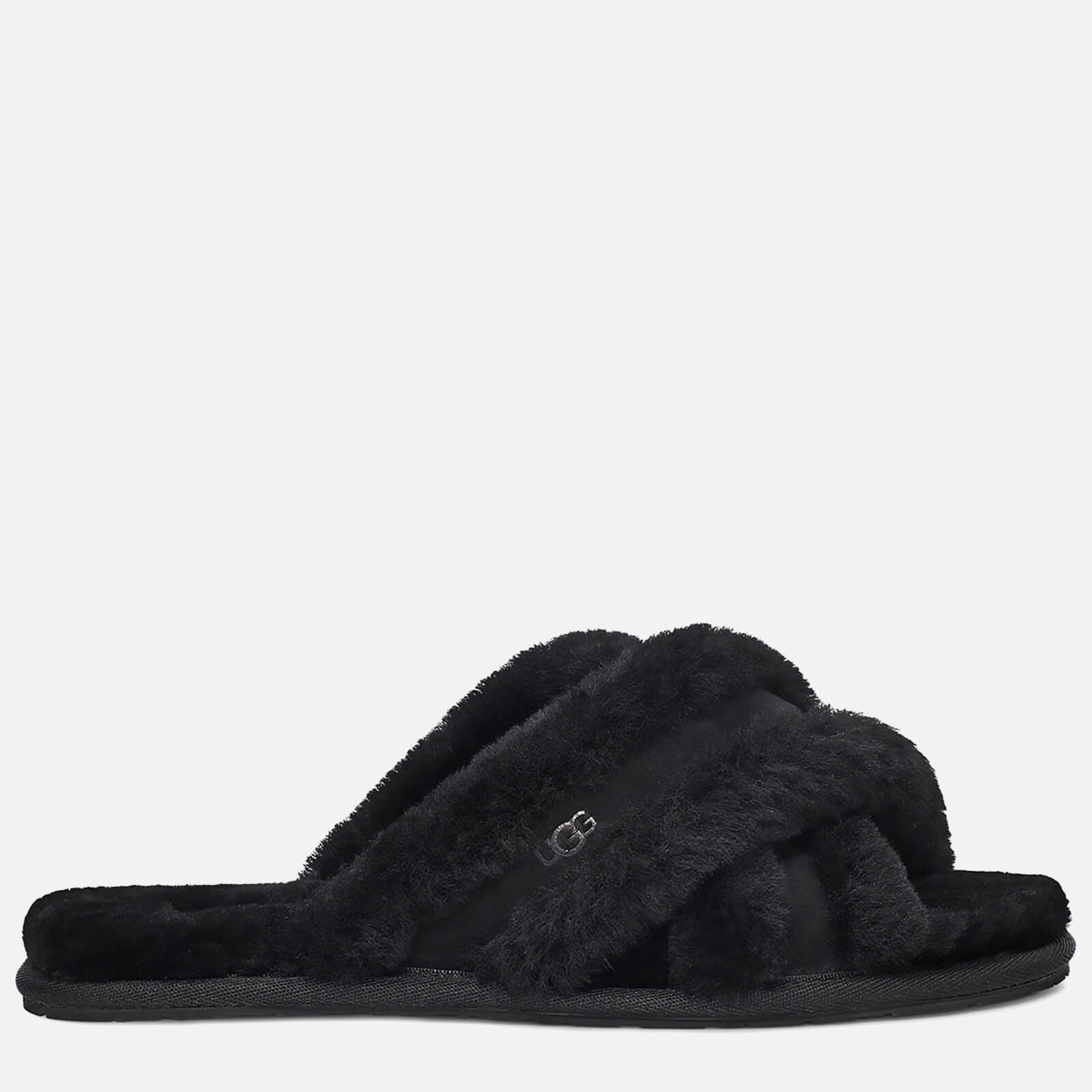 UGG Women's Scuffita Sheepskin Slide Slippers - Black - UK 3