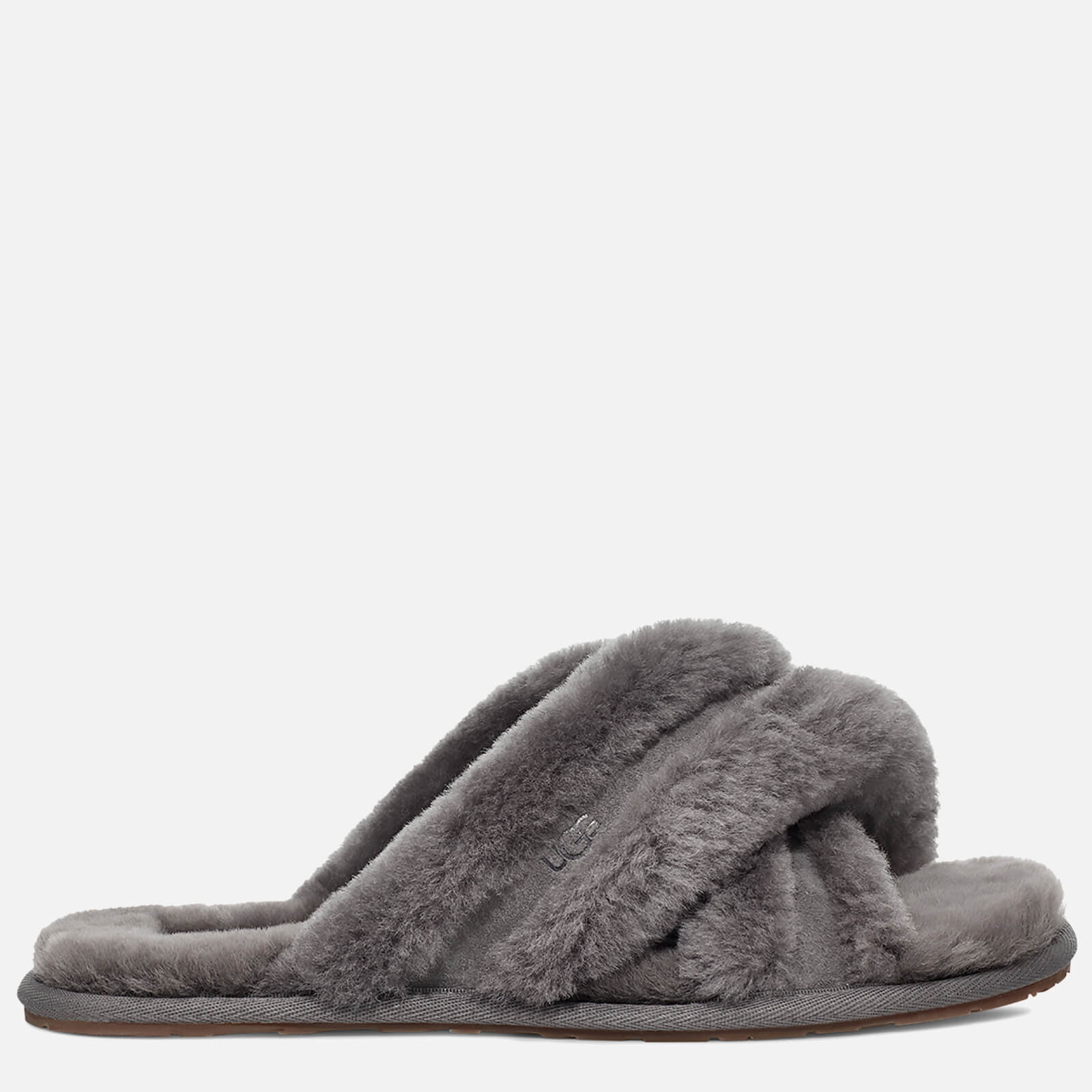 UGG Women's Scuffita Sheepskin Slide Slippers - Charcoal - UK 3