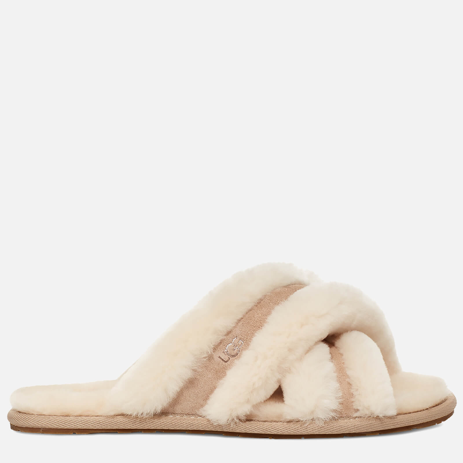 UGG Women's Scuffita Sheepskin Slide Slippers - Sand - UK 3