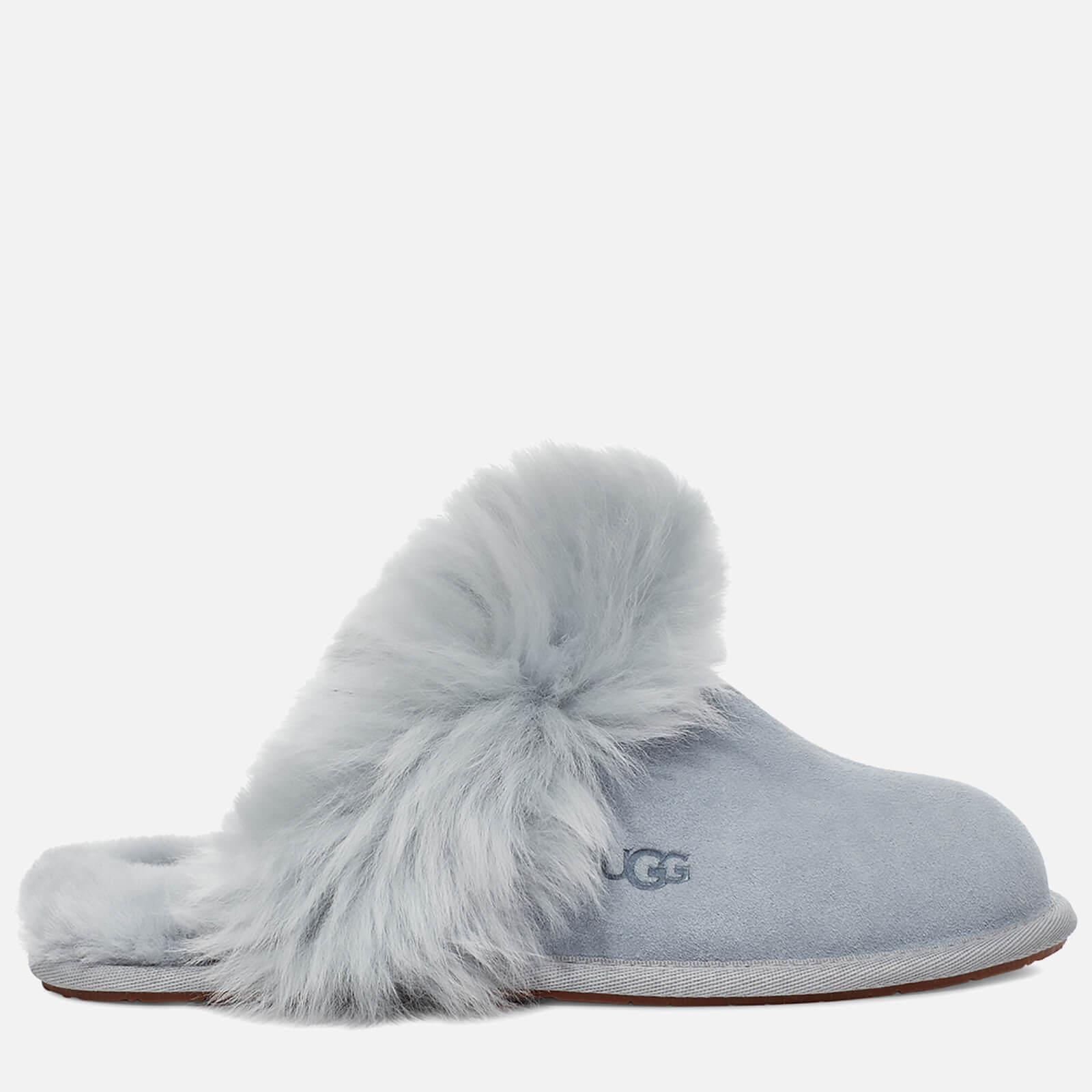 UGG Women's Scuff Sis Suede/Sheepskin Slippers - Ash Fog - UK 5