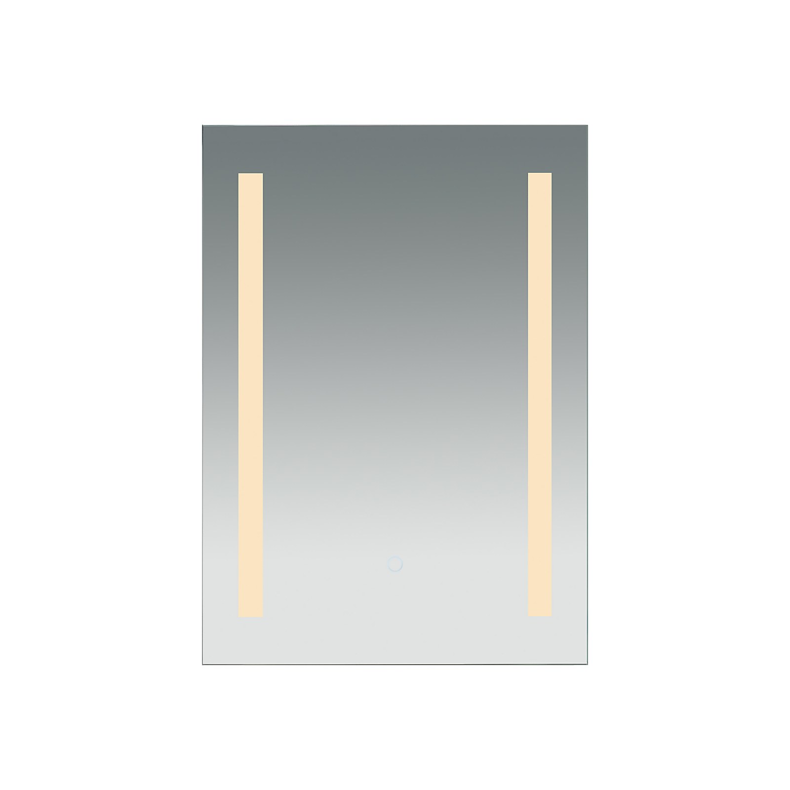 Photo of Painswick Vertical Light Bars Mirror - 700x500mm