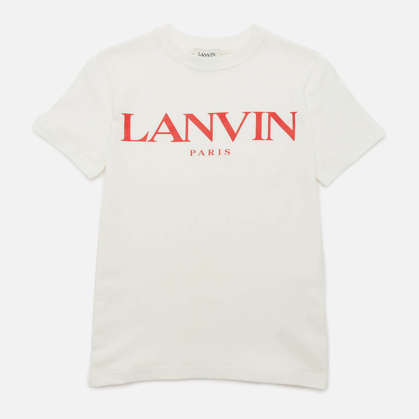 Lanvin Boys' Short Sleeves T-Shirt - Off White - 6 Years