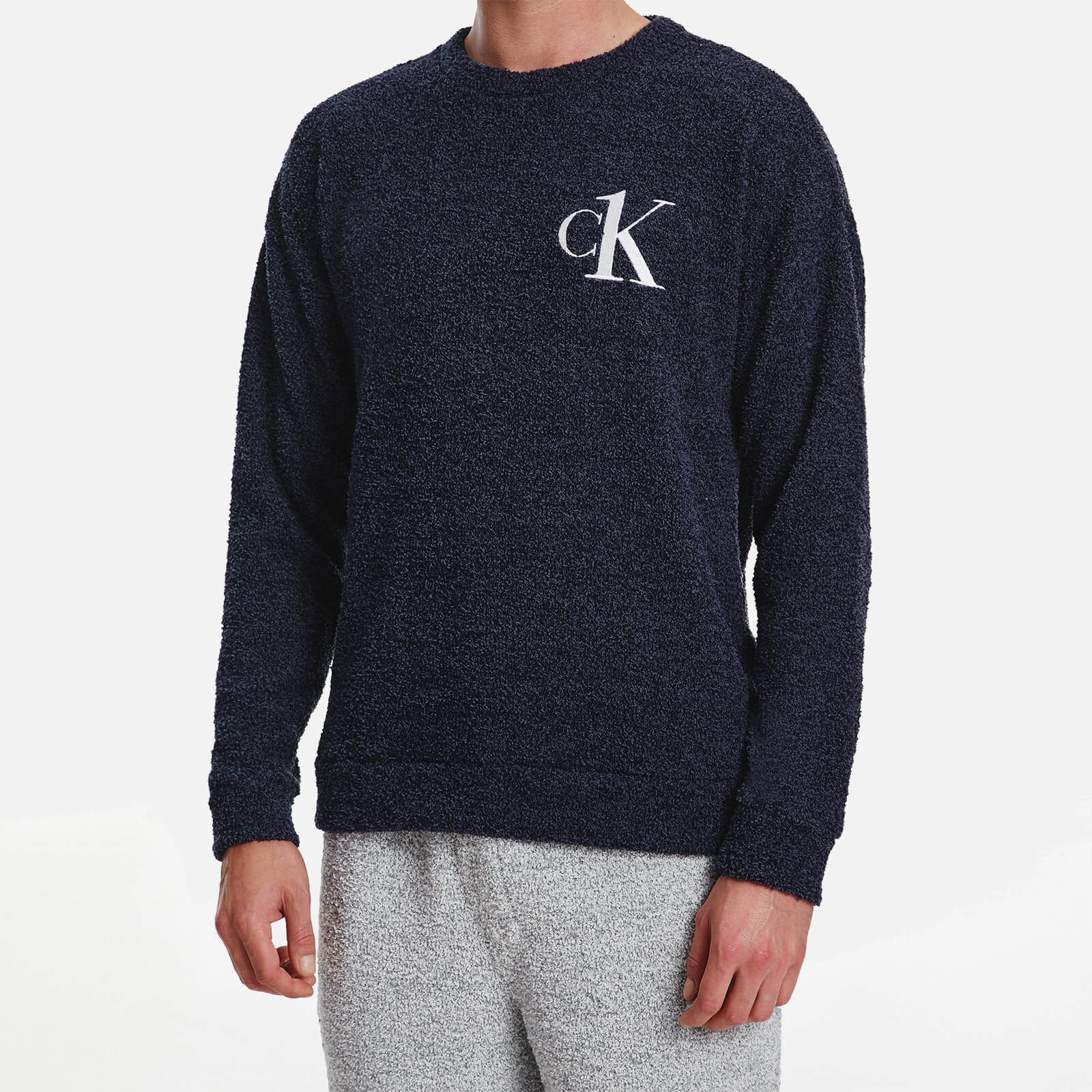 Calvin Klein Men's Soft Touch Sweatshirt - Blue Shadow - L