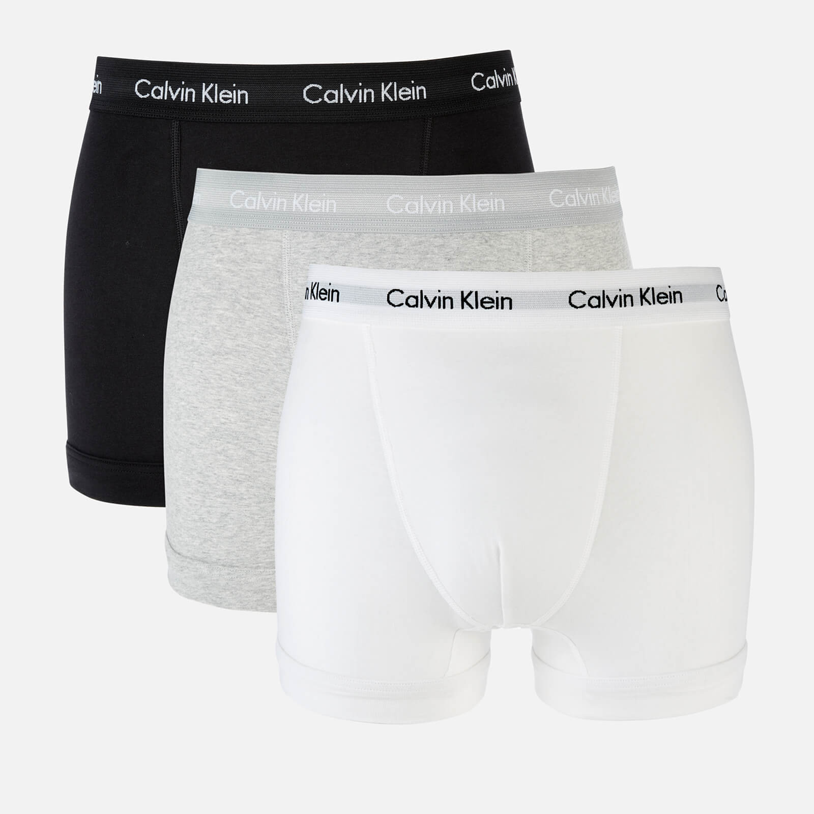 Calvin Klein Men's 3 Pack Trunk Boxers Big & Tall - Black/White/Grey Heather - 4XL