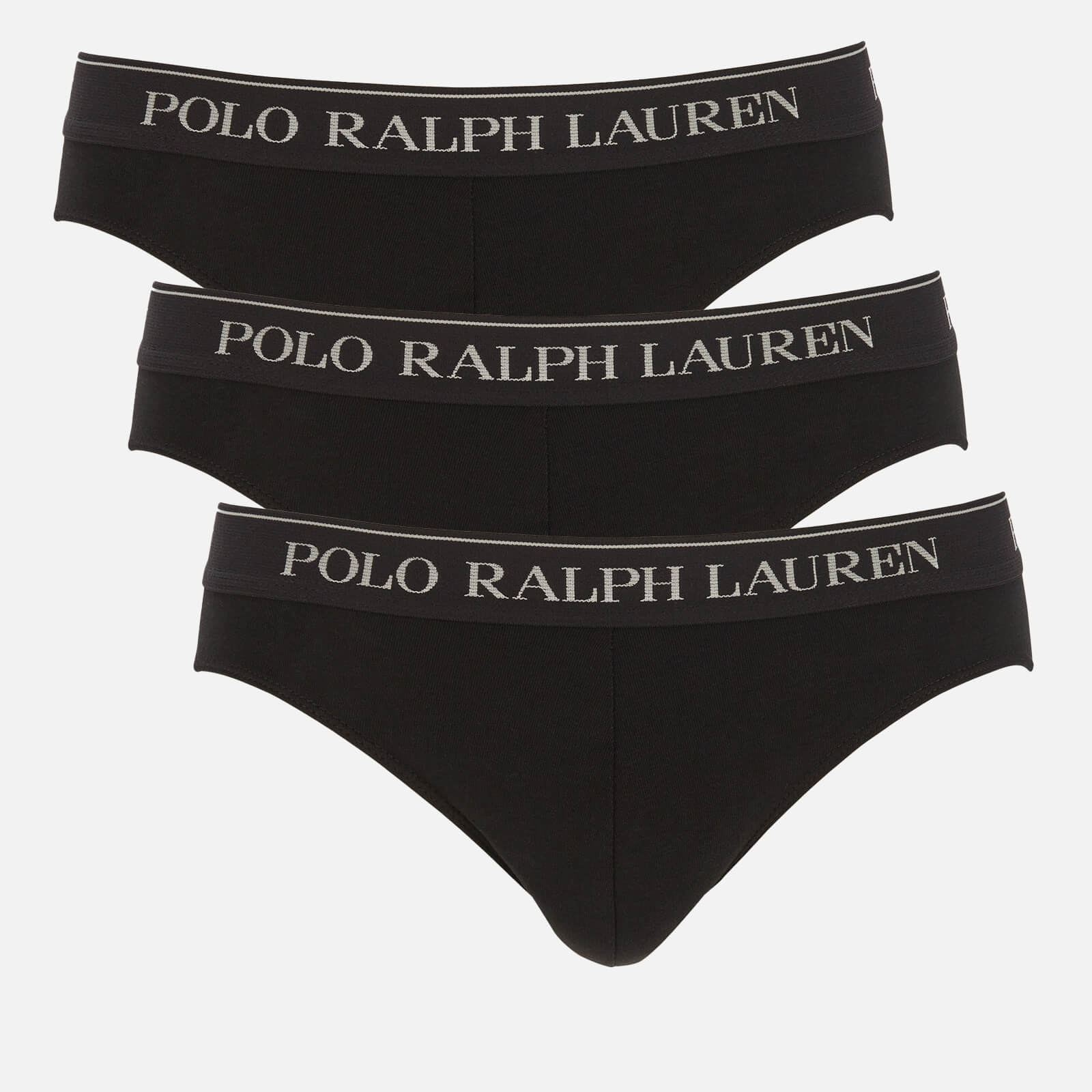 Polo Ralph Lauren Men's 3 Pack Briefs - Black/Multi Waistband