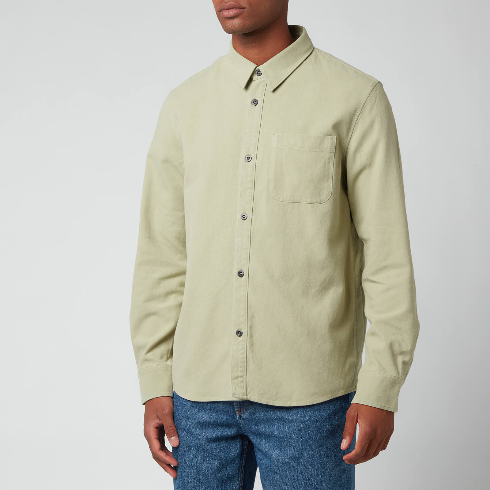A.P.C. Men's Trek Shirt - Almond Green - L