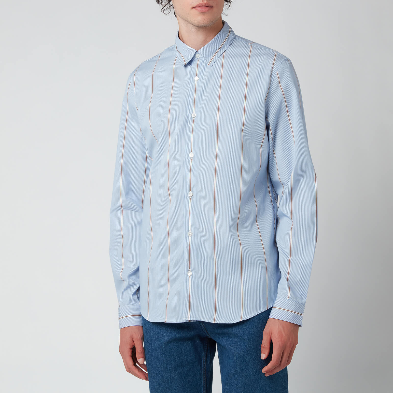 A.P.C. Men's Anthony Shirt - Blue - S