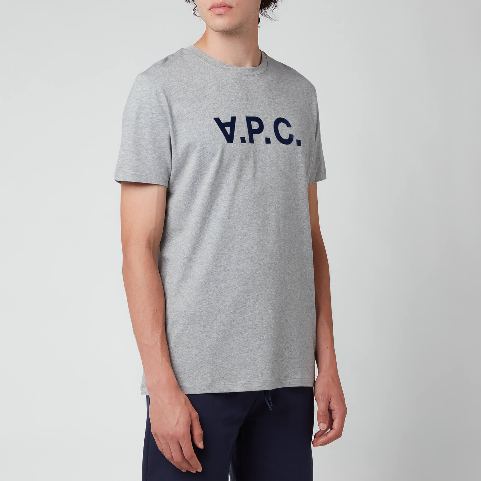 A.P.C. Men's Vpc Logo T-Shirt - Heather Grey - M