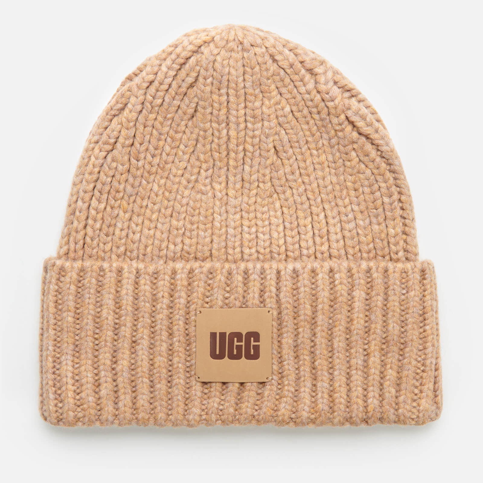 UGG Women's Airy Knit Ribbed Beanie - Camel