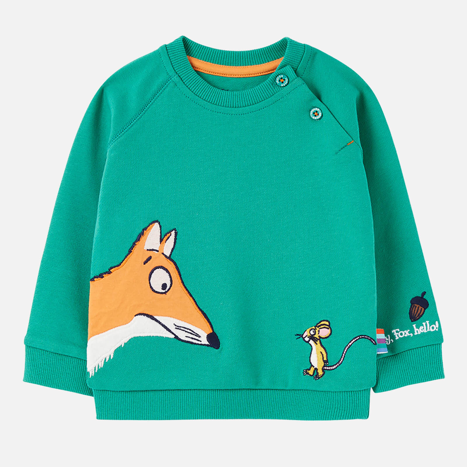 Joules Babys' Harvey Raglan Sweatshirt - Fox And Mouse - 3-6 months