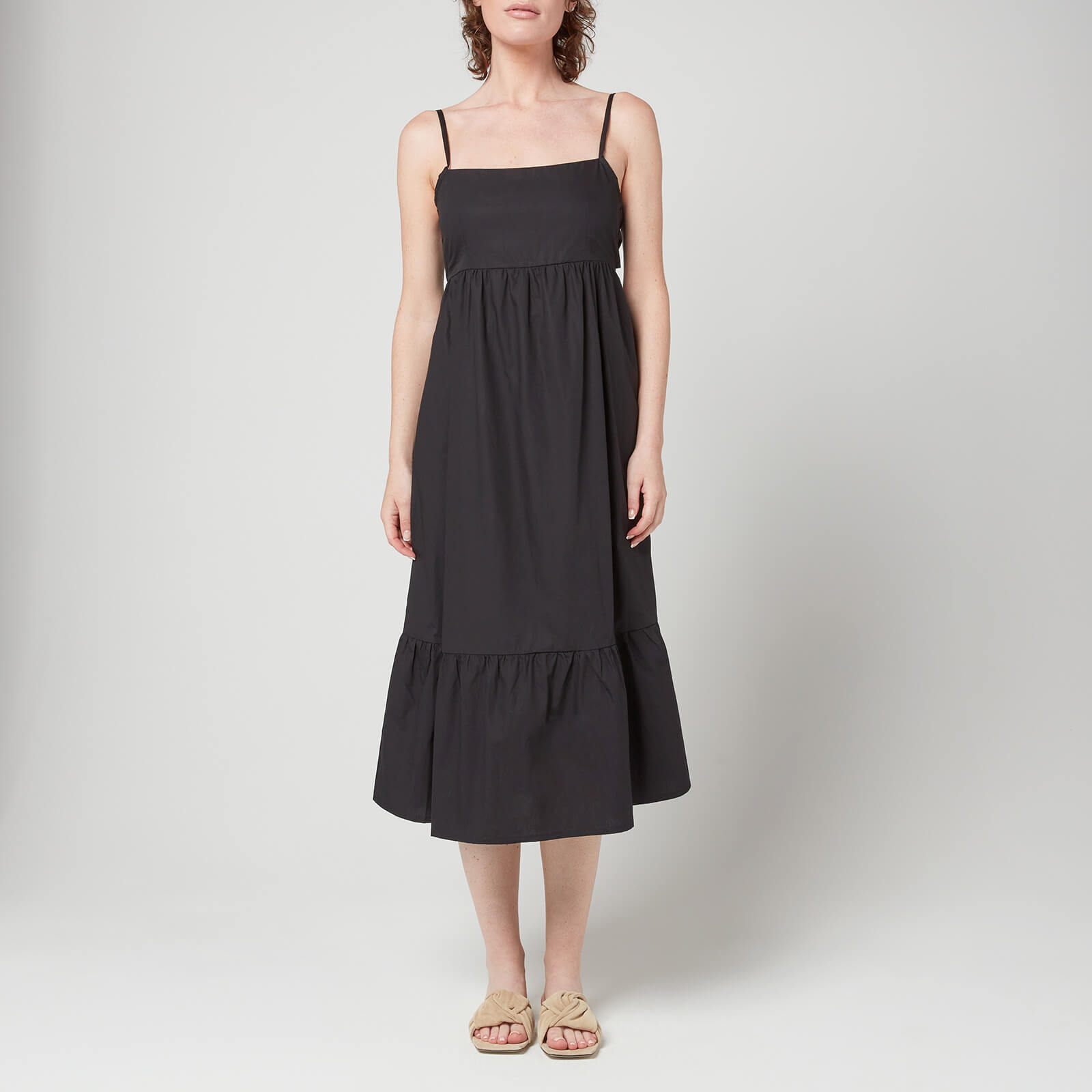 Faithfull The Brand Women's Candace Midi Dress - Plain Black - S