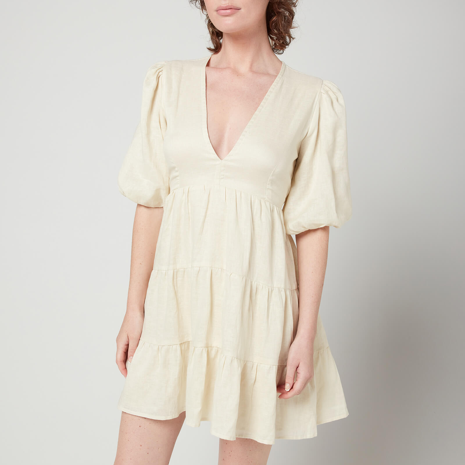 Faithfull The Brand Women's Elmiya Mini Dress - Plain Cream - S