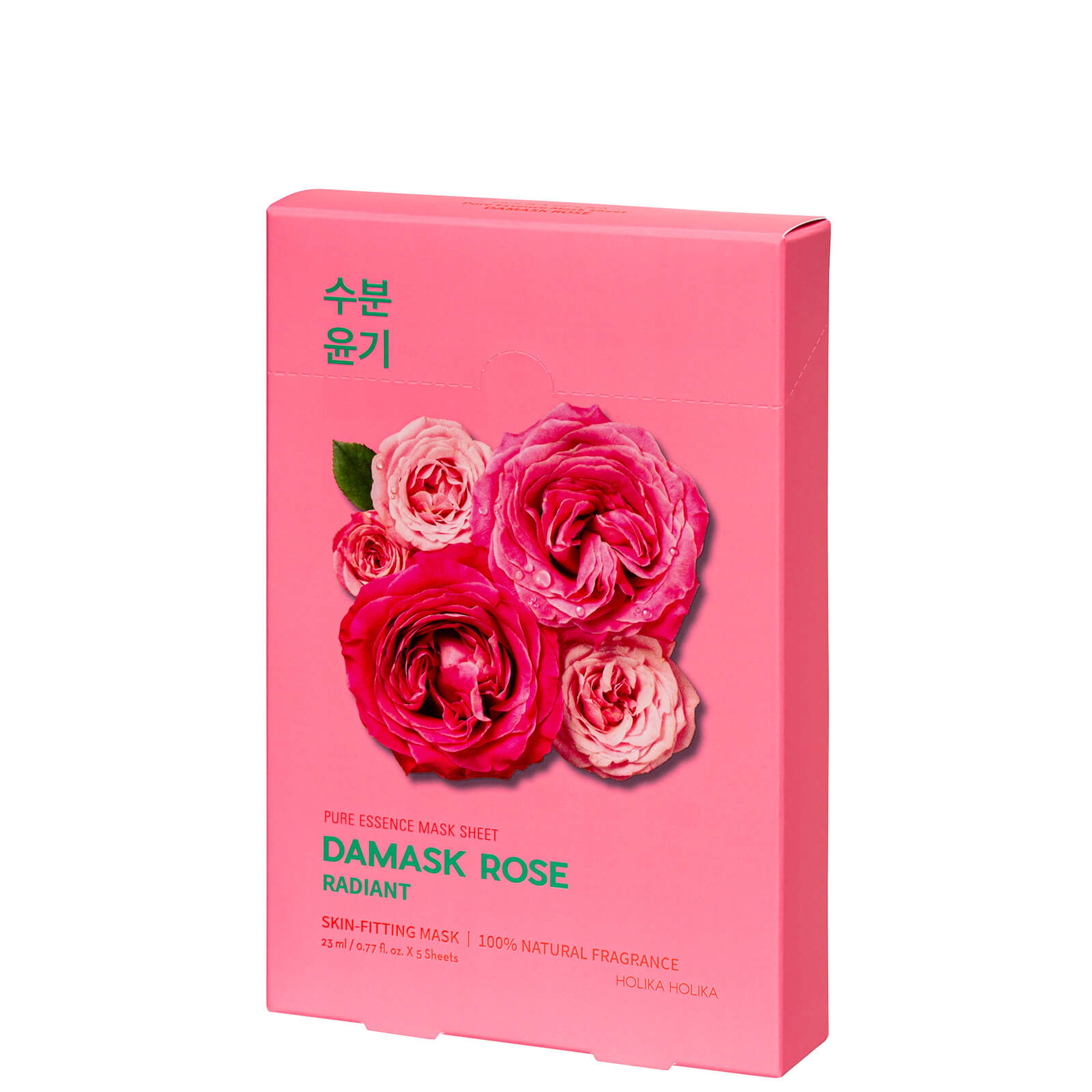 Holika Holika Pure Essence Mask Sheet (5 Masks) 155ml (Various Options) - Damask Rose