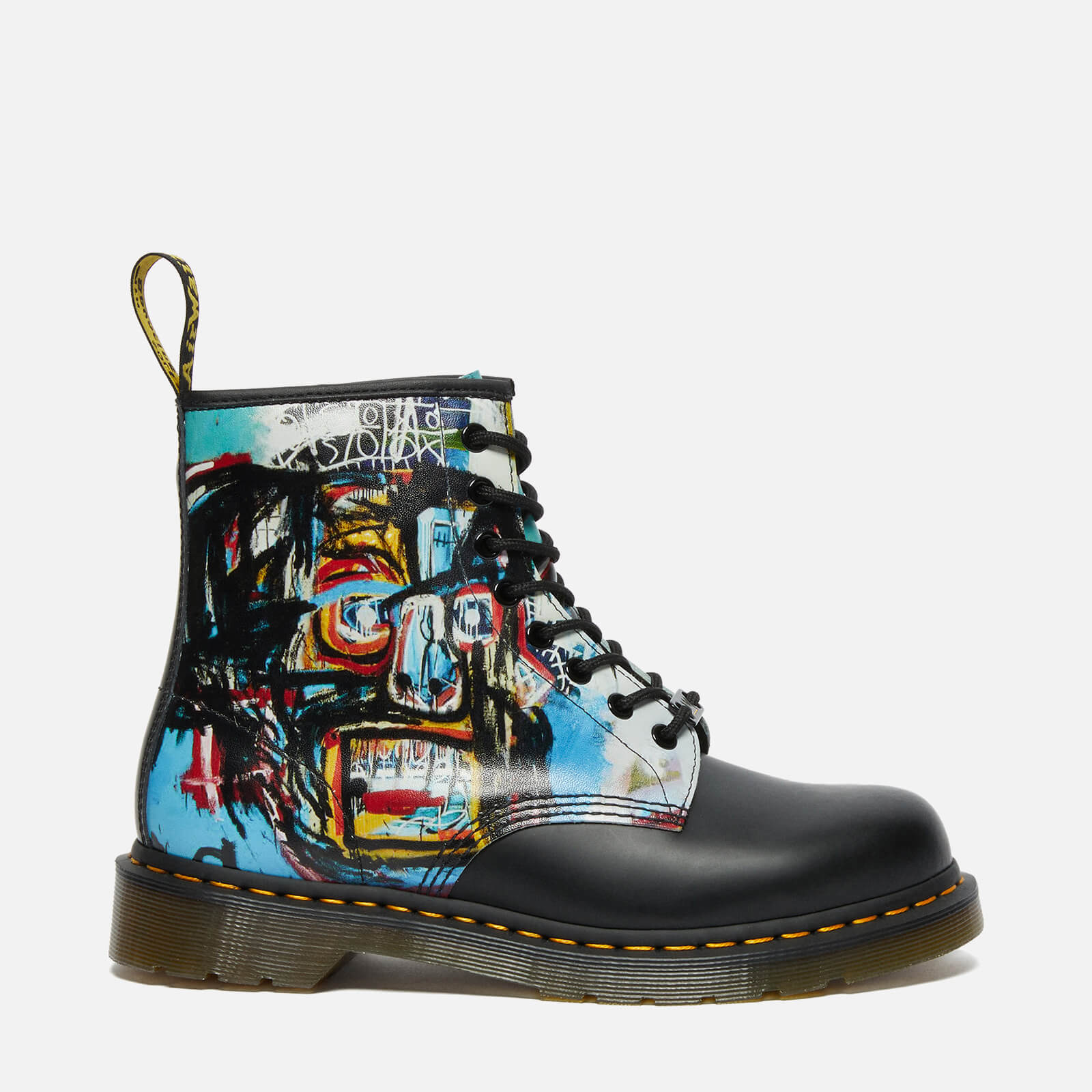 Dr. Martens X Basquiat 1460 Leather 8-Eye Boots - Black - UK 3