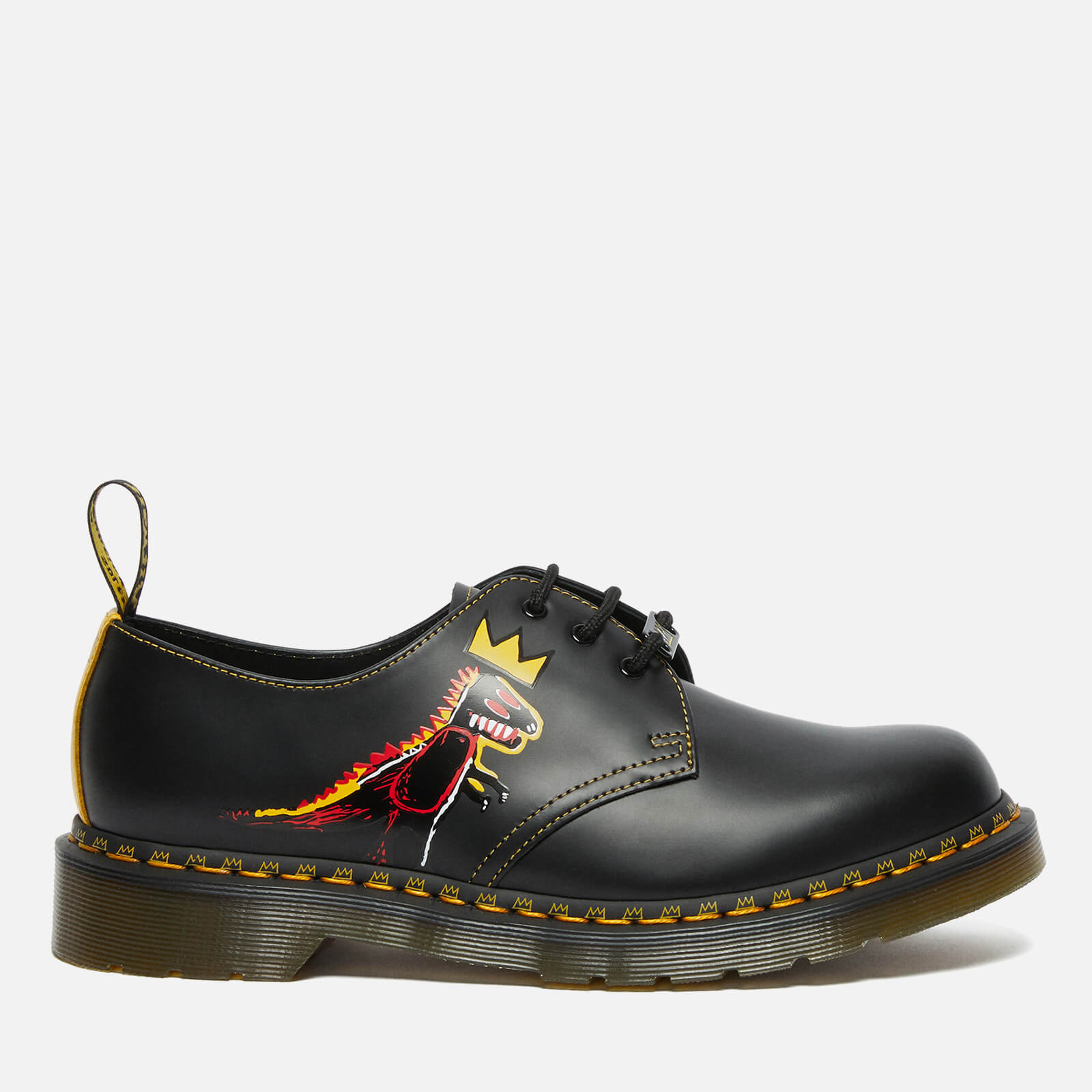 Dr. Martens X Basquiat 1461 Leather 3 Eye Shoes - Black - UK 3