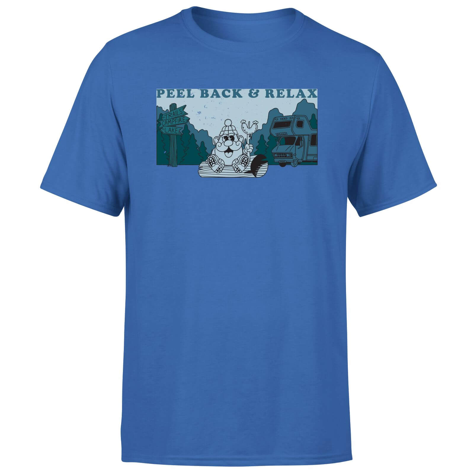 

Mr. Potato Head Peel Back And Relax Men's T-Shirt - Blue - S