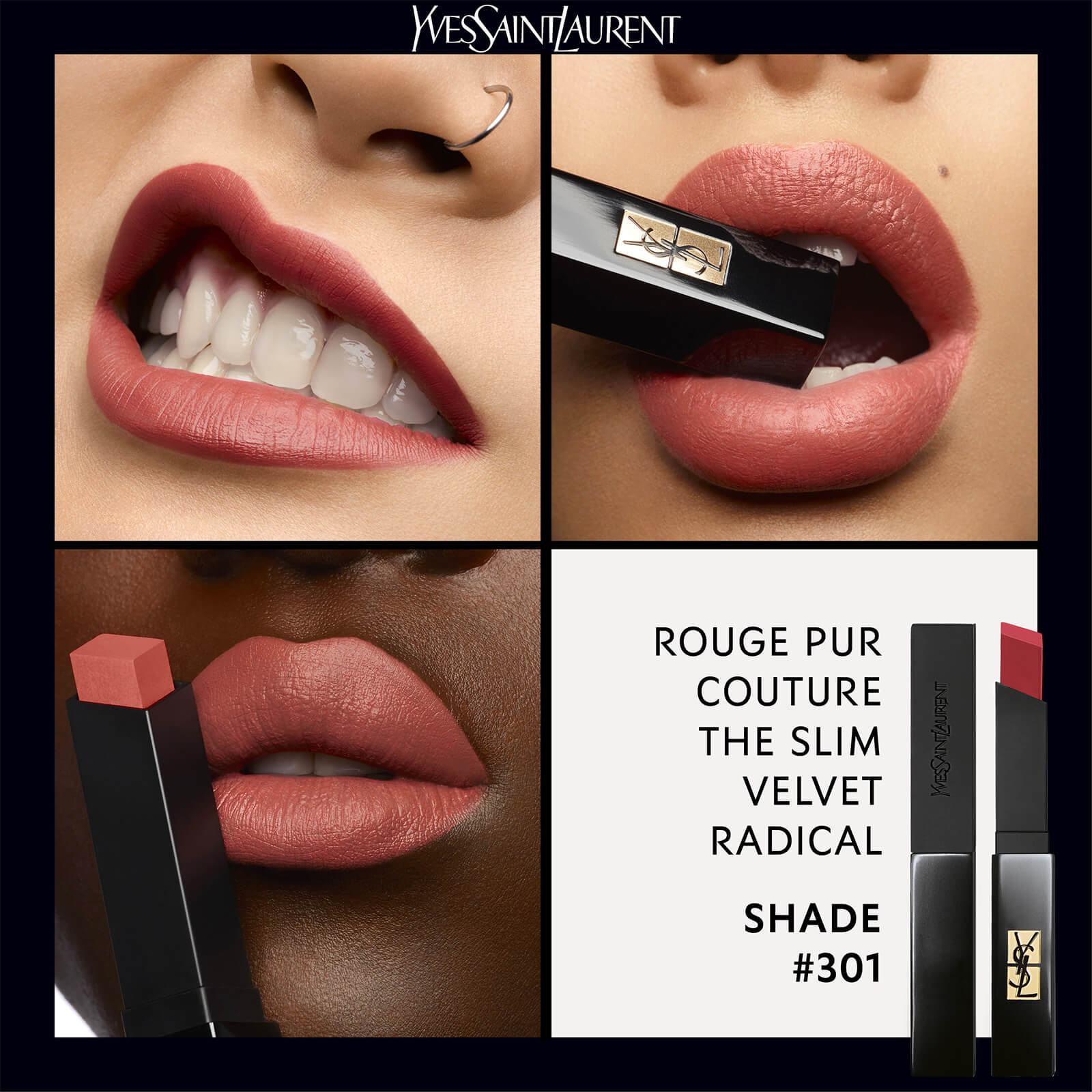 Thumbnail - Yves Saint Laurent The Slim Velvet Radical Lipstick 3.8g (Various Shades) - 301 Radical Brown