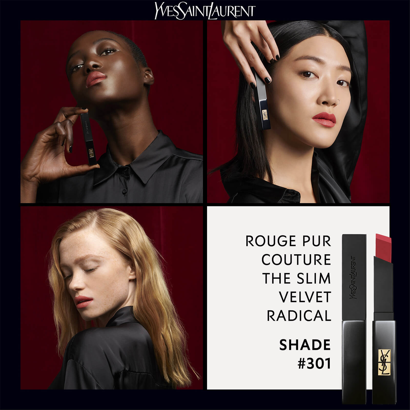 Thumbnail - Yves Saint Laurent The Slim Velvet Radical Lipstick 3.8g (Various Shades) - 301 Radical Brown