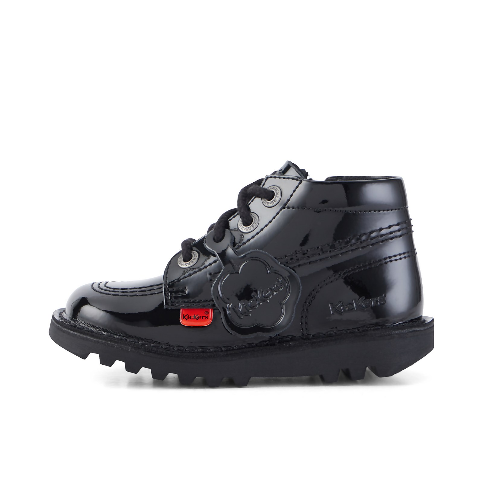 Kickers Toddlers' Kick Hi Patent Leather Zip Boots - Black