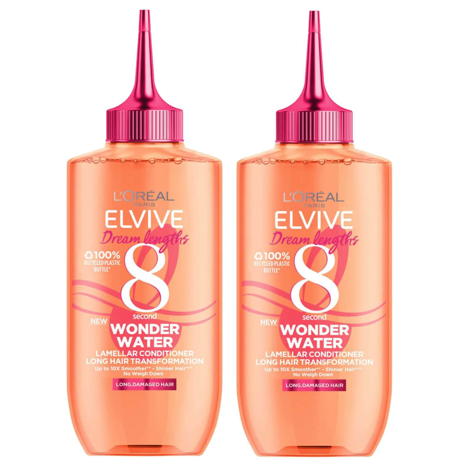 L'Oréal Paris Elvive Dream Lengths Wonder Water 8 Second Hair Treatment 200ml Duo
