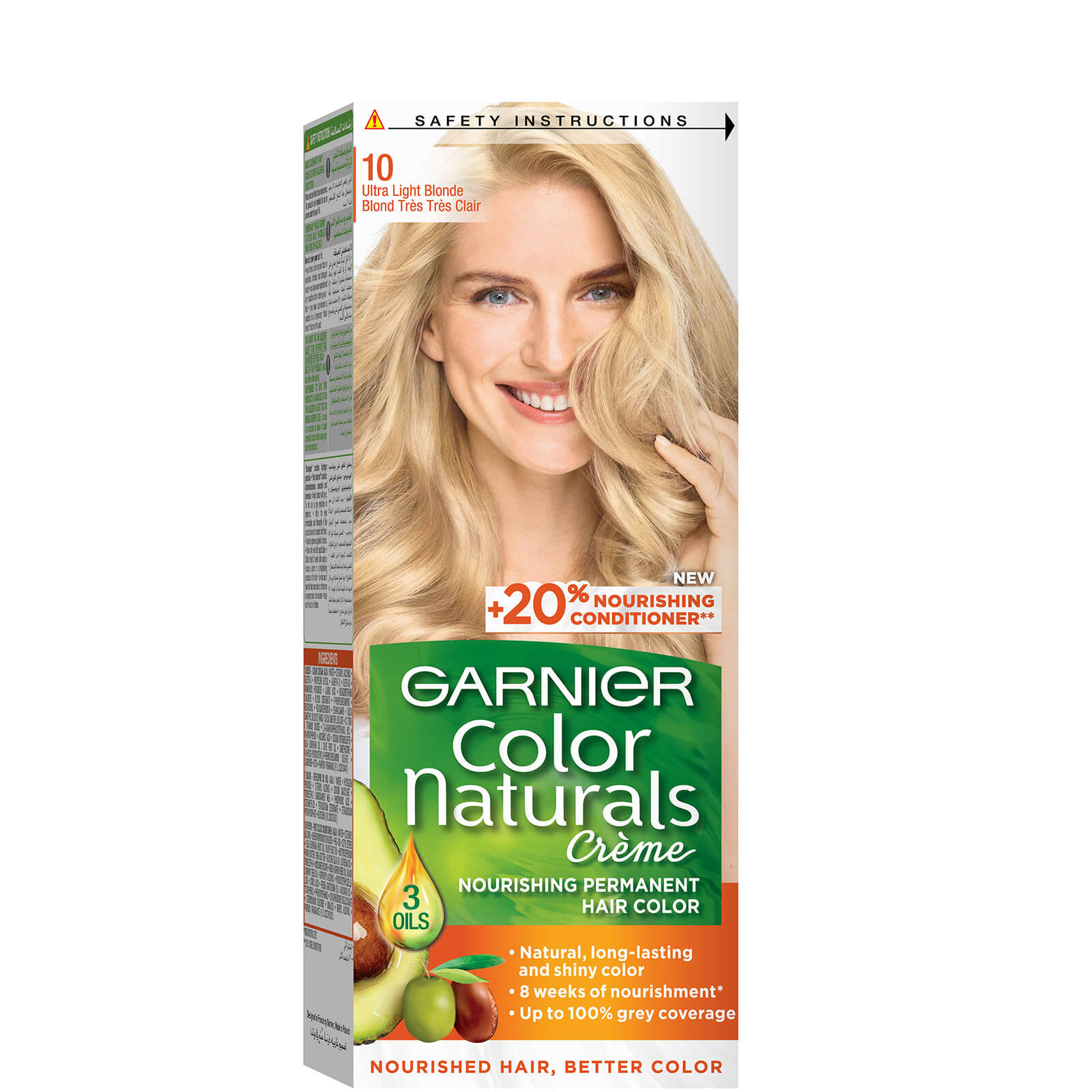 

Garnier Colour Naturals Permanent Hair Dye - (Various Colours) - 10 Ultra Light Blonde