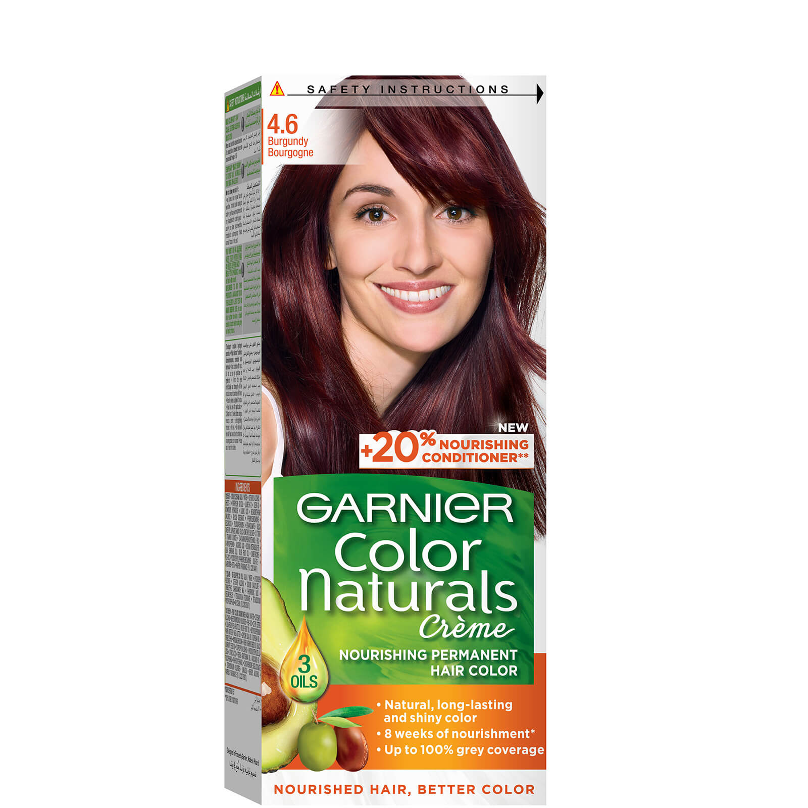 

Garnier Colour Naturals Permanent Hair Dye - (Various Colours) - 4.6 Burgundy