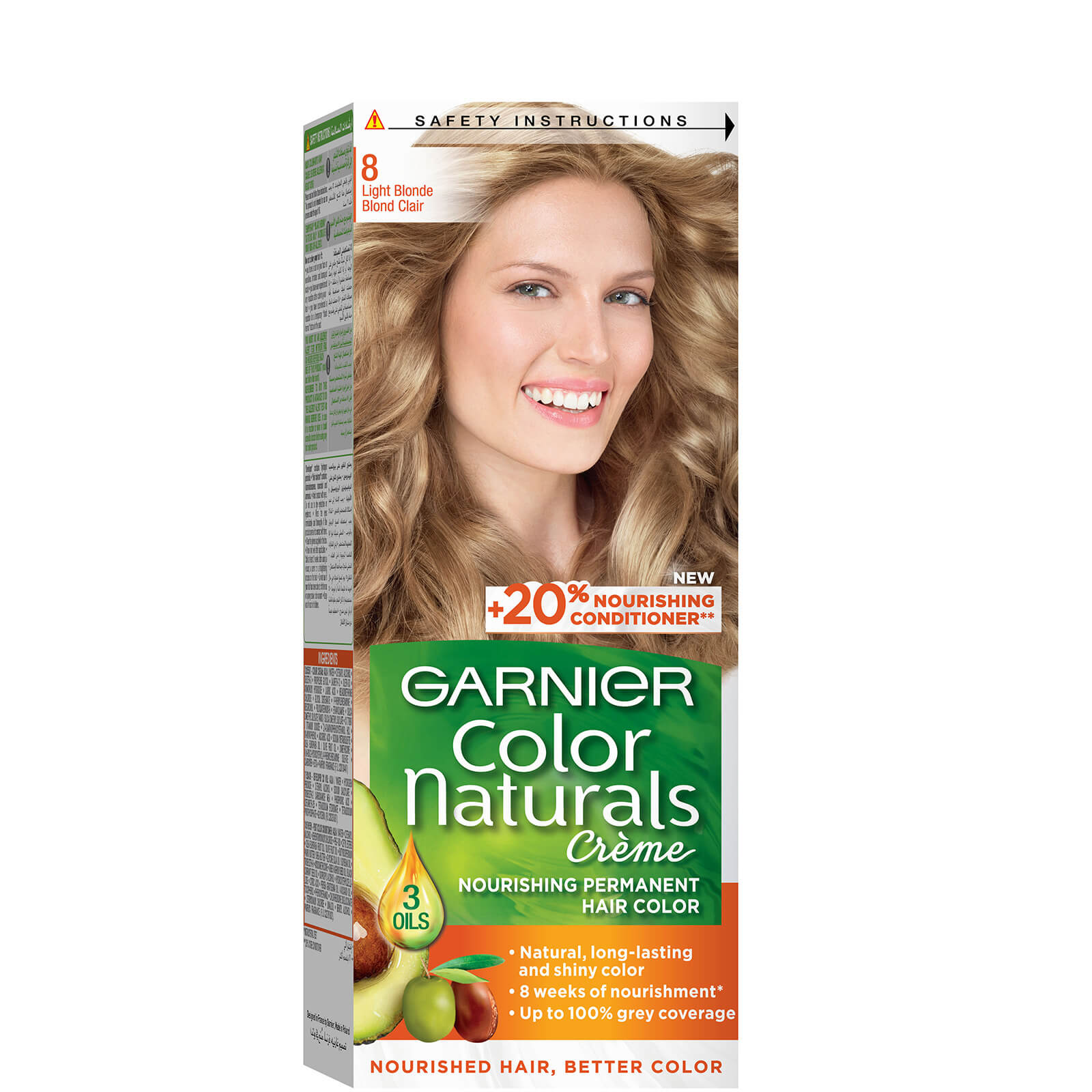 Garnier Colour Naturals Permanent Hair Dye - (Various Colours) - 8 Light Blonde