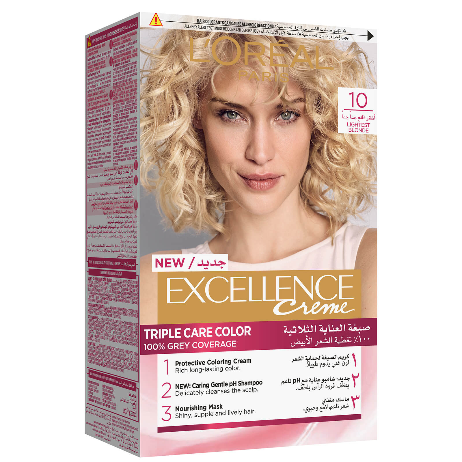 

L'Oreal Paris Excellence Crème Permanent Hair Colour (Various Colours) - 10.0 Lightest Blonde