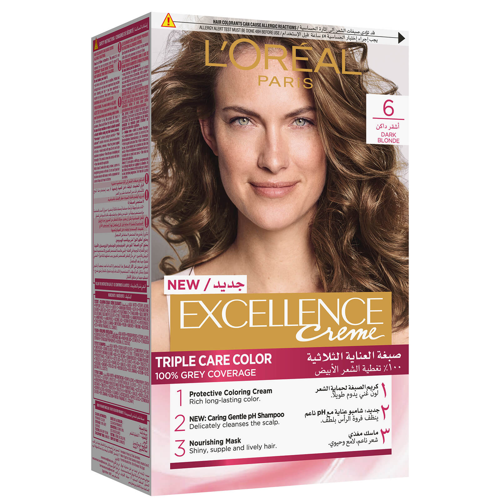 

L'Oreal Paris Excellence Crème Permanent Hair Colour (Various Colours) - 6.0 Dark Blonde