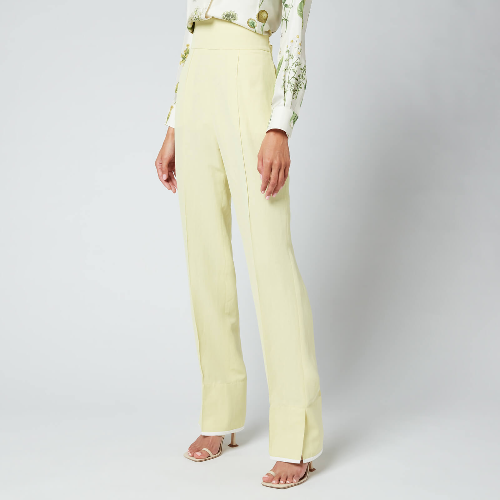 Salvatore Ferragamo Women's Gabardine Trousers - Technicolor Yellow - IT 36