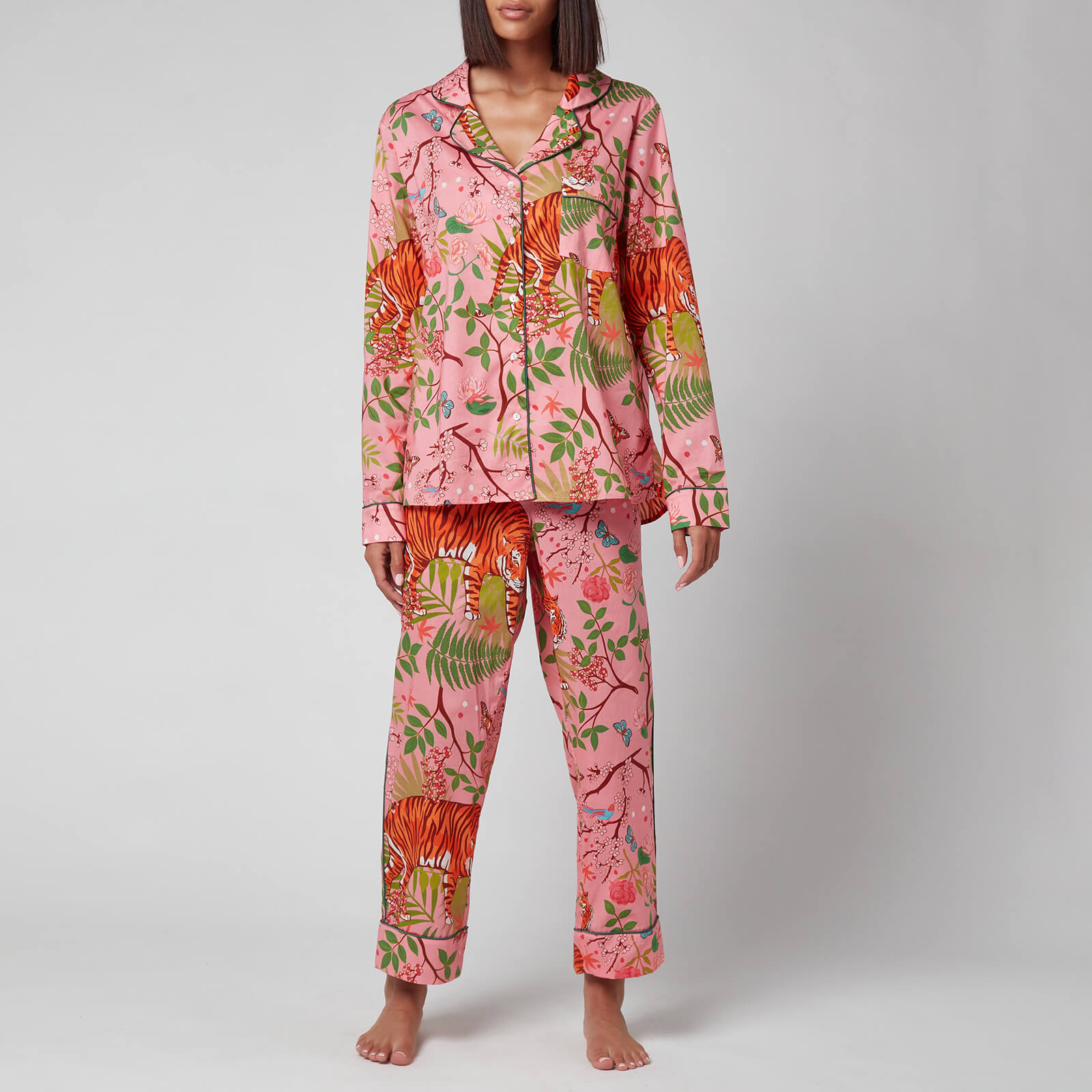 Karen Mabon Women's Tiger Blossom Pyjama Set - Pink - S