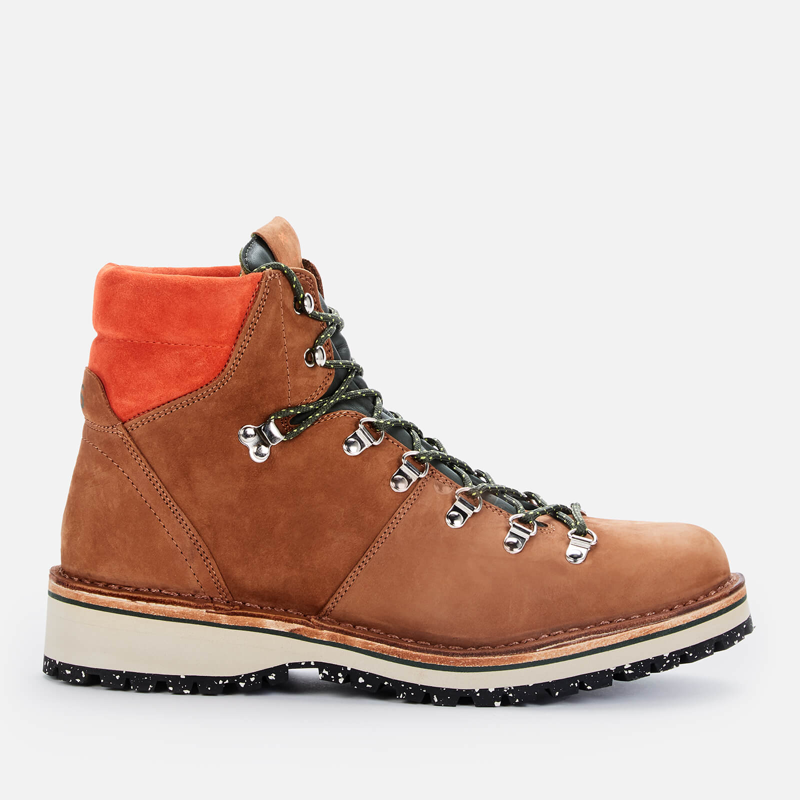 PS Paul Smith Men's Ash Suede Hiking Style Boots - Tan - UK 7