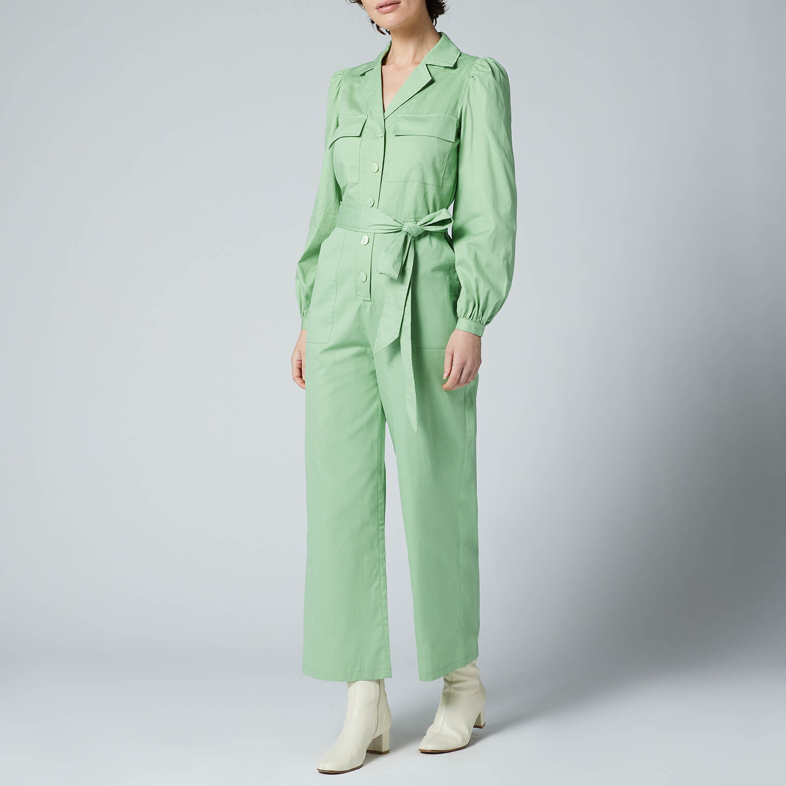 Kitri Women's Remi Green Cotton Jumpsuit - Green - UK 8