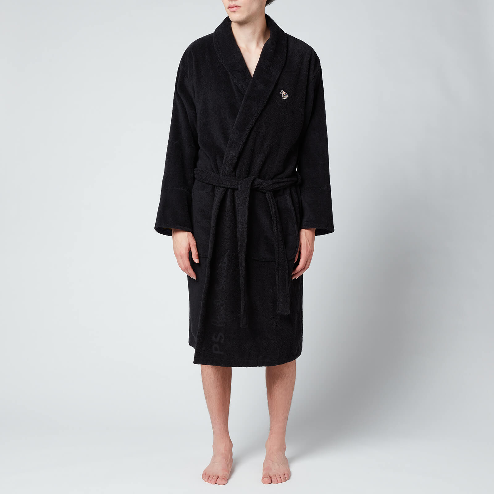PS Paul Smith Men's Zebra Badge Dressing Gown - Black - M