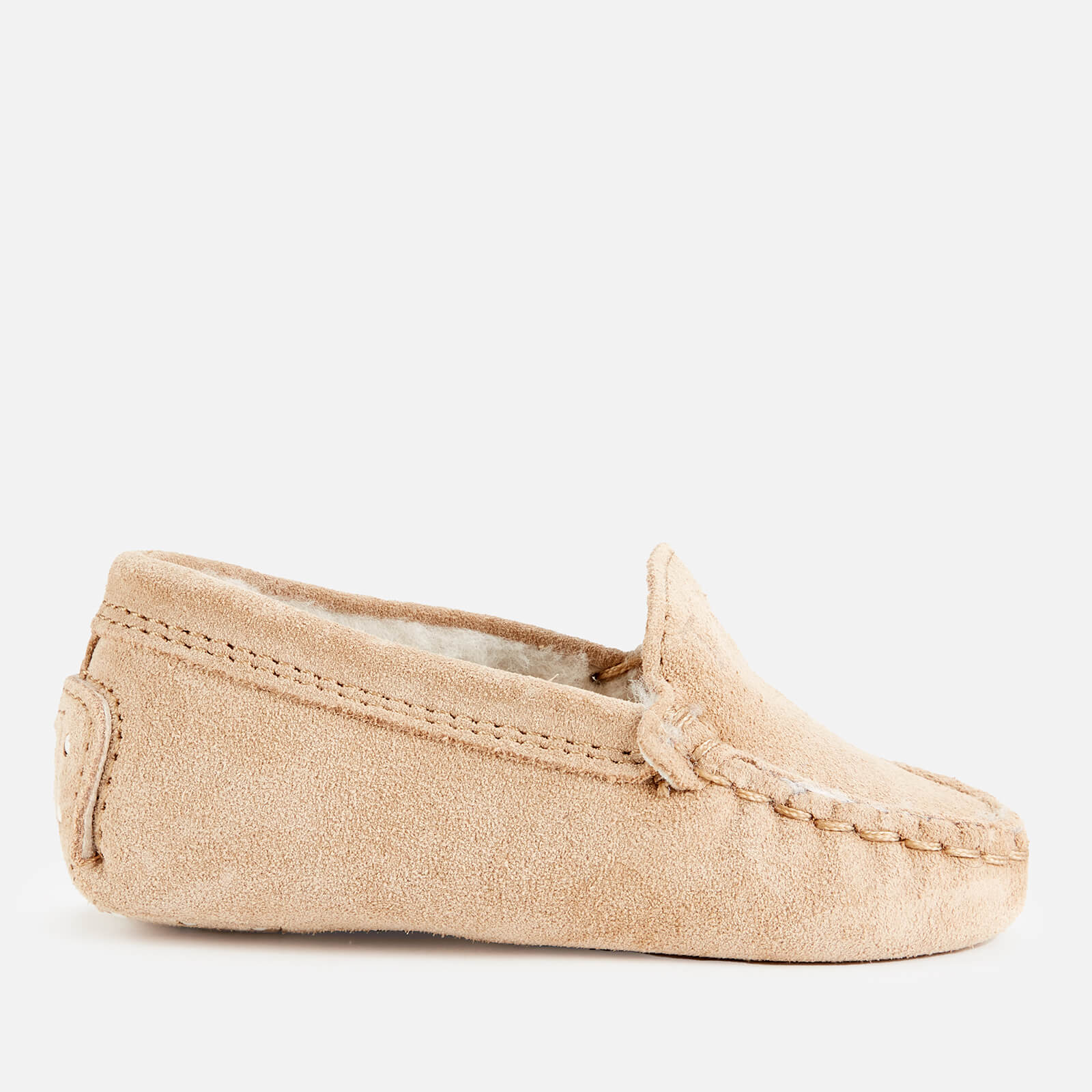 Tods Babys' Suede Moccasin Loafers - Beige - UK 1 Baby