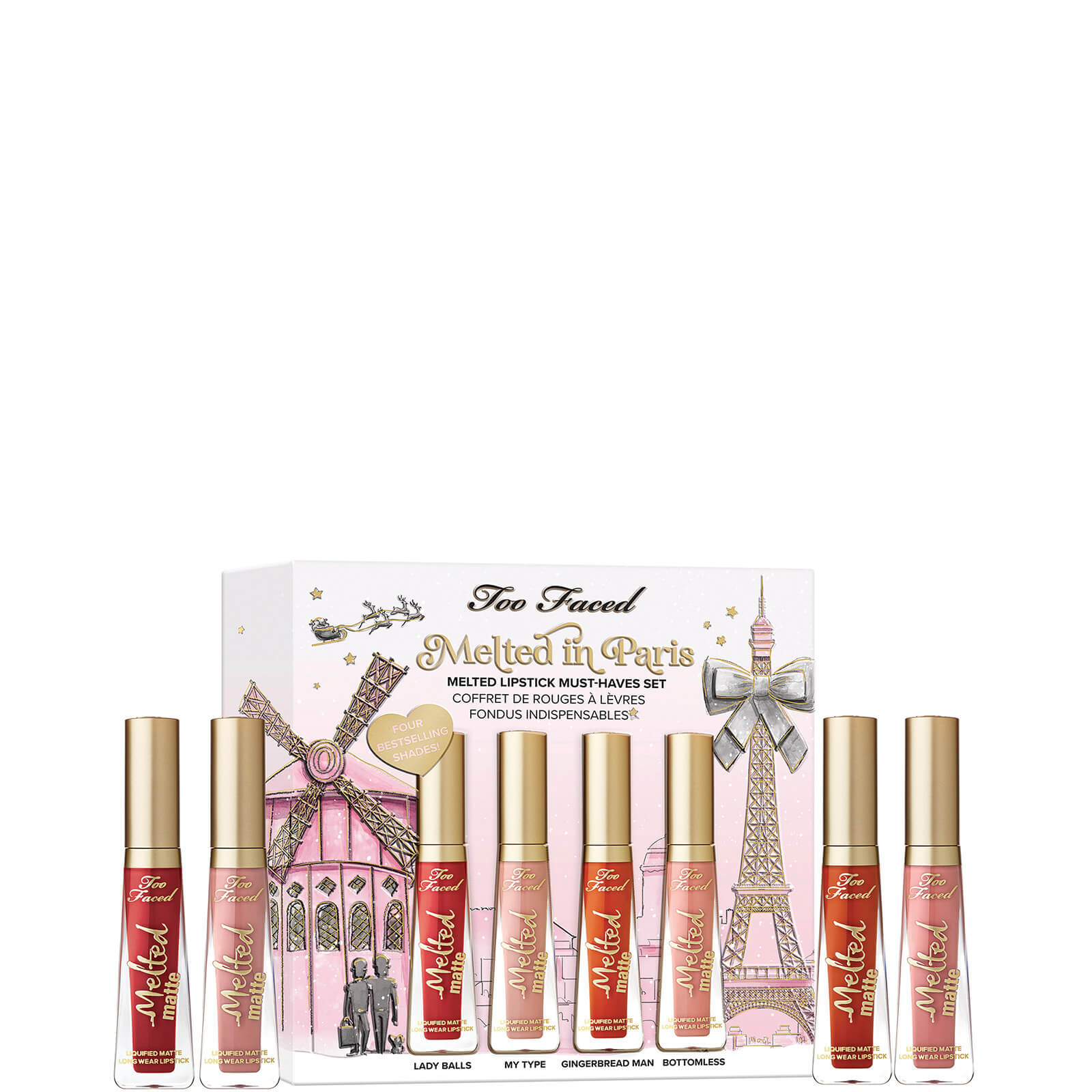 Too Faced Limited Edition Melted In Paris Liquid Lipstick Set ModeSens