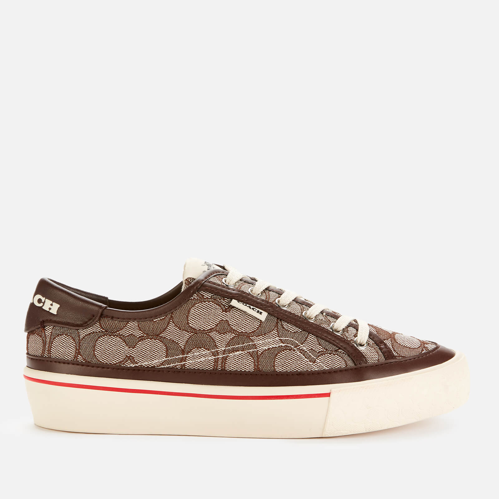 Coach Women's Citysole Jacquard Platform Trainers - Oak/Saddle - UK 5